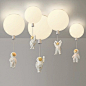 儿童房灯ins少女心卧室灯创意气球灯男孩女孩房间灯北欧卧室吊灯
