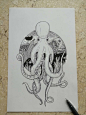 针管笔插画作品