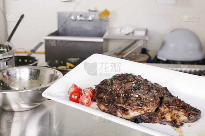 熟的,烤牛肉,格子烤肉,水平画幅,膳食,...