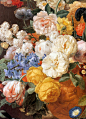 Bouquet of Flowers in a Sculpted Vase (detail), Jan Frans Eliaerts