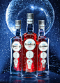 Bulbash Snowman : A limited edition design - New Year 2015 festive vodka.