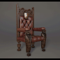 Owl Throne, Matthias Wagner : Done for the polycount "Throne Room Contest"