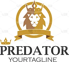 狮子,品牌名称,可爱的,商务,华贵,野生动物,模板,动物,吉祥物