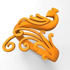 凤凰戒指-首饰-3D打印模型-3D城
