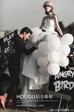 #后古旅拍#厦门站_童話故事裏的愛情，一定要有氣球，白紗和你。
全新主題，一月上市。限定拍攝喔。 ​​​​