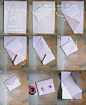 简单折纸DIY信封的制作方法图解教程-www.uzones.com