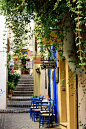 Sidewalk cafe, Chania, Greece