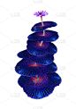 白色,幻想,外星人,植物,三维图形,绘画插图,自然,白色背景,非凡的,背景分离