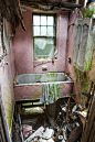 Abandoned pink bathroom