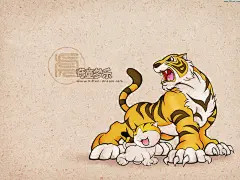 奇童梦乐卡通十二生肖桌面壁纸 #采集大赛#