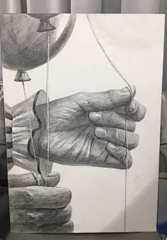 其中包括图片：多摩美 グラフィックデザイン 対策課題 風船と両手