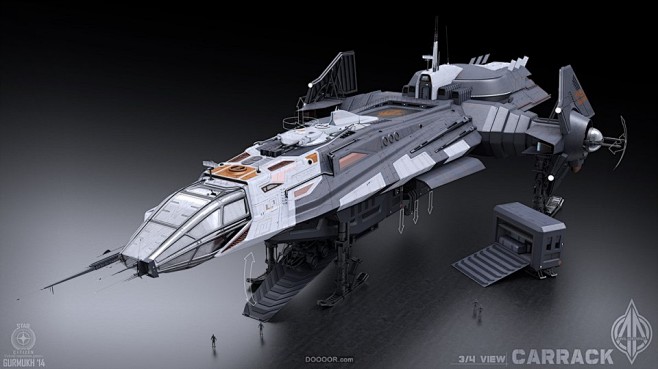 洛杉矶Gurmukh科幻战机太空船设计-...