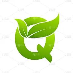 环境,概念,叶子,英文字母q,商务,贺卡,背景分离,字母,环境保护,简单