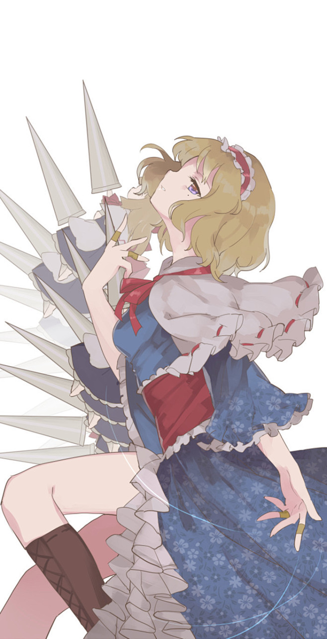 p站二次元插画少女东方project幻想乡东方封兽鵺武器娘霸气侧漏