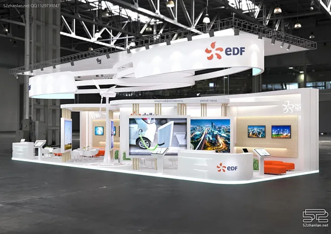 【EDF】展台设计分享 - 52展览设计-花瓣网