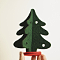 U-PICK原品生活 新年系列立体摆饰--圣诞树绿/红 手工 挂饰 原创 设计 新款 2013