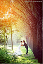 Photoshop调出森林婚纱照片绚丽的阳光色彩,PS教程,思缘教程网