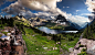 Photograph Afternoon Clouds over Hidden Lake, MT by Rick Parchen on 500px