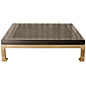 brass coffee tables - 1st dibs  Love the contrast of the dark lacquer top and brass base