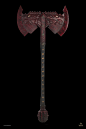 Dwarven Weapons, Edward Denton : Here is a collection of Dwarven weaponry I 3D modeled for the Hobbit movies. Sadly I can't show any of the 3d models only a select few photos of final props. All of these weapons were made under the tightest and craziest d