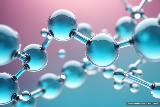 粒子生物学医美液体泡泡分子3d医疗模型