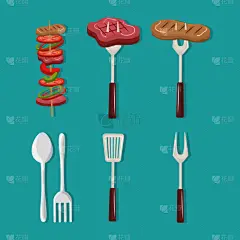 符号,野餐,请柬,贺卡,休闲活动,绘画插图,夏天,周末活动,户外,现代