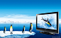 企鹅 冰山企鹅 液晶电视