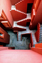 卡莱一处城墙的楼梯，在西班牙#La Muralla Roja #Calpe #Alicante #Spain 