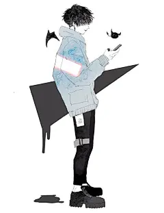 插画图集二次元薄涂人物男 (21)