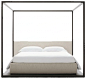 奥纳蒙特 简约床 现代床 架子床 布艺床  双人床 东南亚风格床