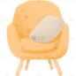 小红书家居沙发小清新插画风元素贴纸