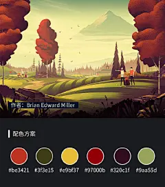 #资源君##从美到美好# 跟着插画学配色！刚制作了九张图，希望能给大家带来灵感。 ​​​​(VIA:字体设计 ) ​​​​