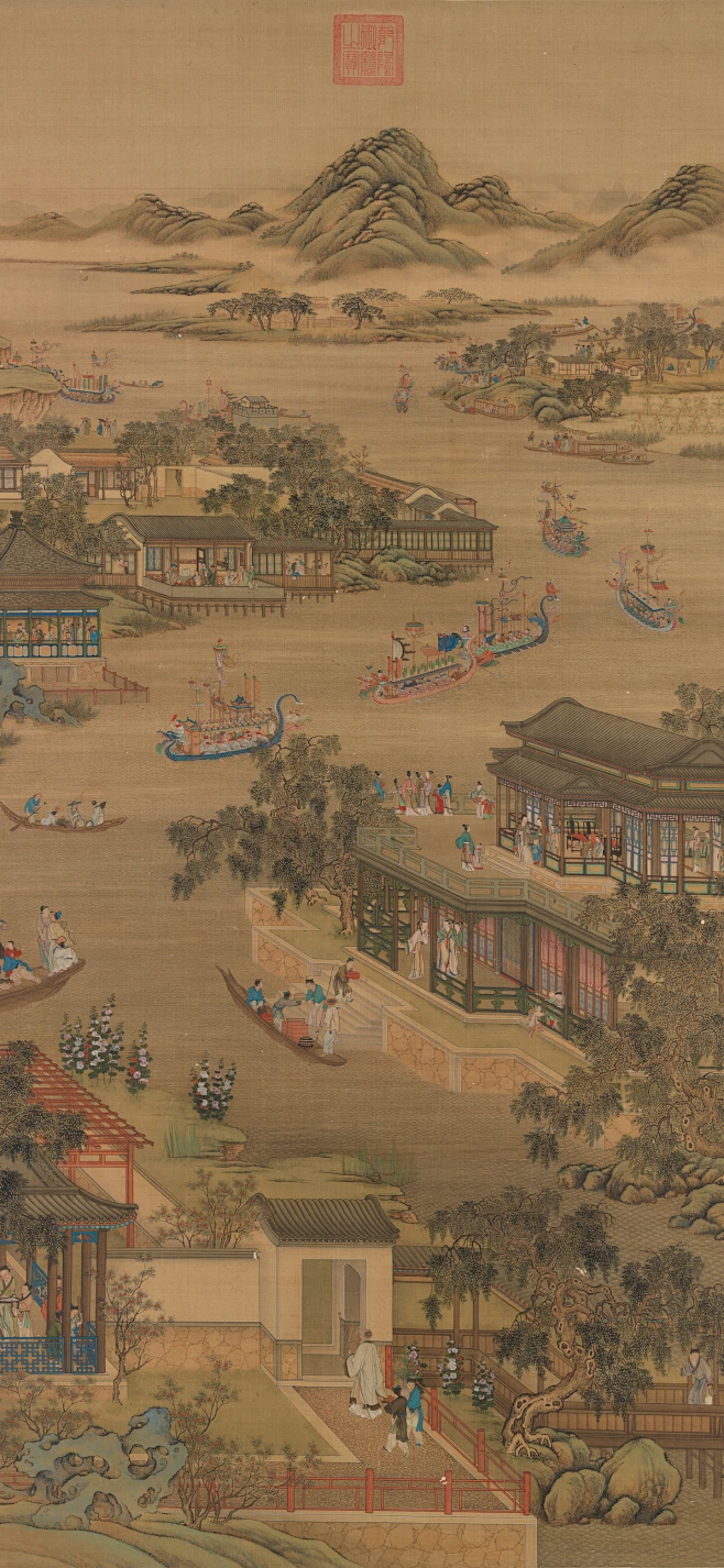 中国古字画-花瓣网