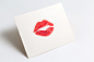 Lipstick kiss on white paper sheet by Violeta Chalakova on 500px