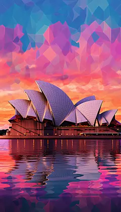 扁平风外国地标高清插画