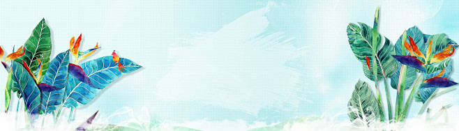 女装手绘全屏海报背景 #素材#