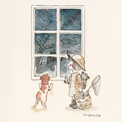 插画师 Toni Galmés 笔下美好的童年插画，温馨 ​​​​