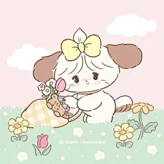 采自微博/不可商用！！！mikko插画|春日购物

souffle：买的太多啦~

小狗快乐的沉浸在购物的快乐与春日的浪漫之中呀~
