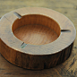 创意日式实木制烟灰缸 