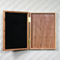 实木环保家具橡木黑板钥匙盒