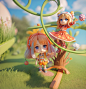 盲盒3d旋转2个
