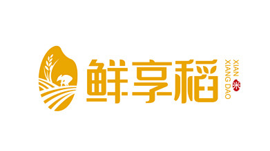 鲜享稻食品品牌LOGO设计