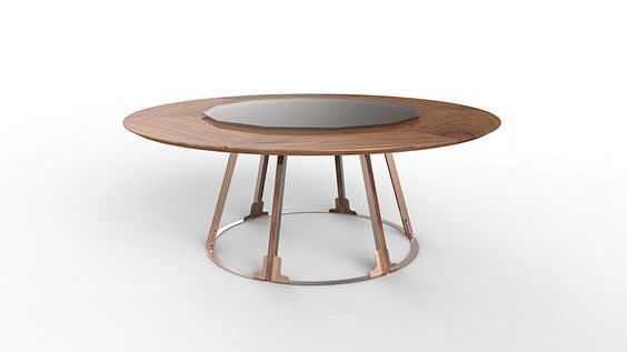 新中式风格 圆形餐桌