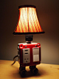 Vintage style table or desk lamp with USB charging by BossLamps: 