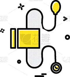 计算机图标,血压计,白色,分离着色,健康保健,红色,设计,生病,收集