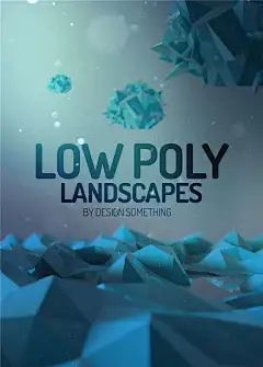 创意时尚简约抽象几何多边形3D立体海报背景PSD平面素材 (1)