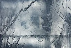 冰的质地。冷冻水。冬天的背景
