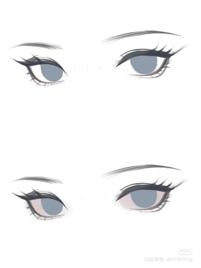 二次元动漫漂亮的眼睛画法