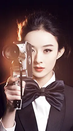 赵丽颖西装写真小米红米手机壁纸 源于：http://bizhi.33lc.com/sjbz/3291.html、33lc.com、美女、明星、写真