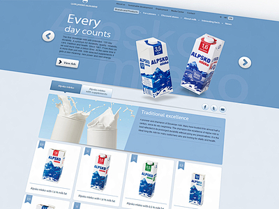 Corpo牛奶网站页面设计